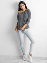 Ciemnoszara bluzka Fiona