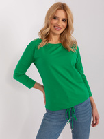 Hurt Zielona bluzka z rękawem 3/4 BASIC FEEL GOOD