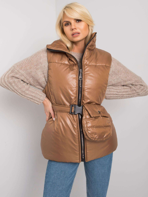 Brązowa kamizelka puchowa Effie