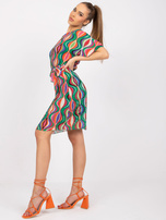 Zielona sukienka mini plisowana Marianne