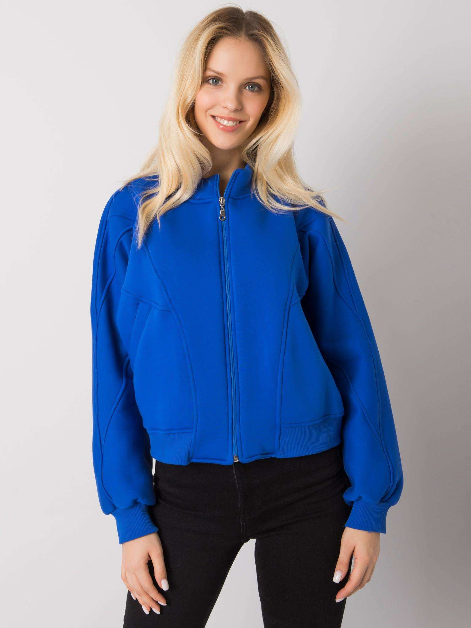 Niebieska bluza bez kaptura Emma 