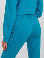 Hurt Niebieski bawełniany komplet casualowy