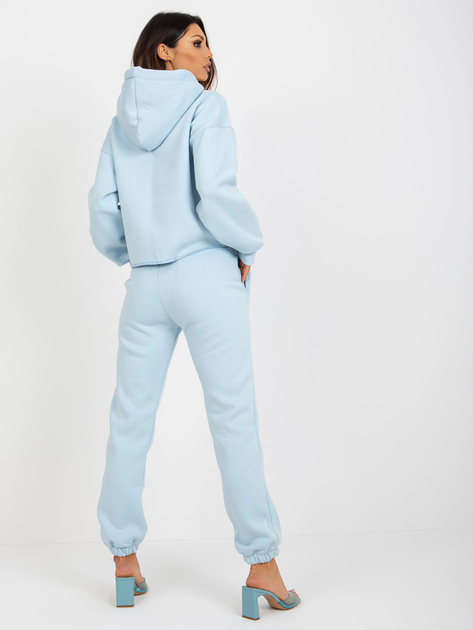 Hurt Jasnoniebiesko-niebieski komplet dresowy z napisem Laraina