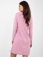 Brudnoróżowa nocna koszula z nadrukiem