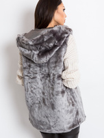 Szara kamizelka Fluffy