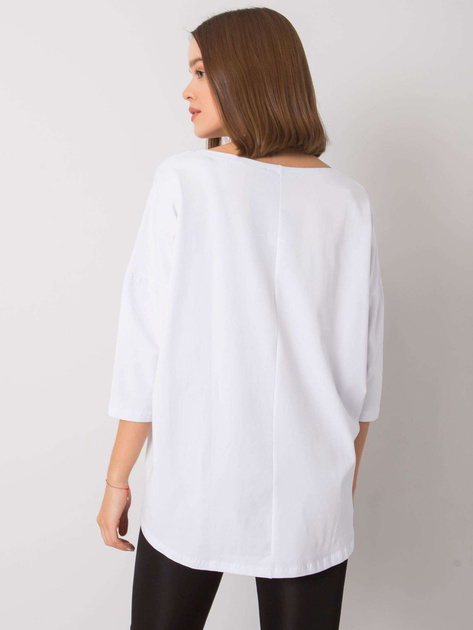 Biała bluzka z napisem Merel