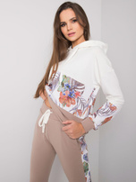 Ecru-beżowy komplet dwuczęściowy z bawełny Melanie RUE PARIS