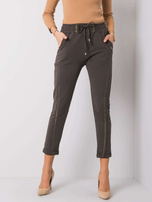 Ciemne khaki spodnie Riviera
