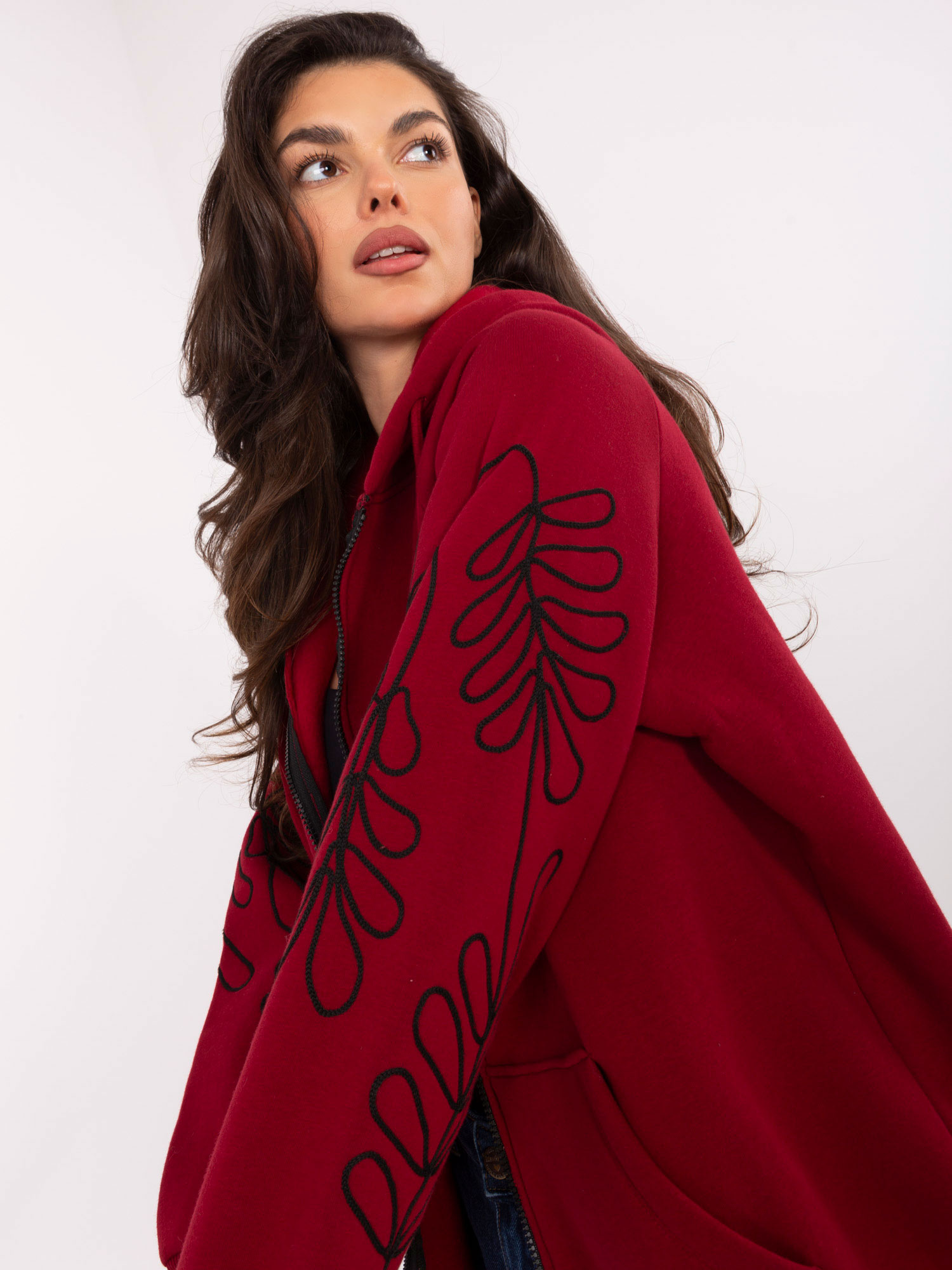 Bluza bordowy