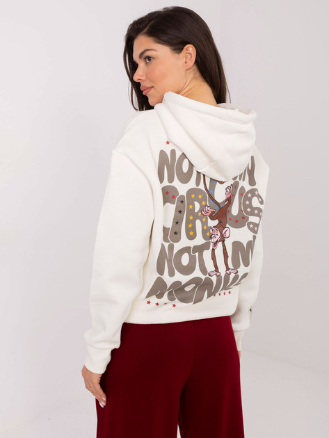 Biała dresowa bluza z kieszeniami SUBLEVEL