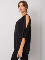 Schwarze Bluse aus Viskose Kearney OCH BELLA.