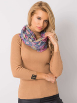 Niebieska chusta w kwiatowy wzór