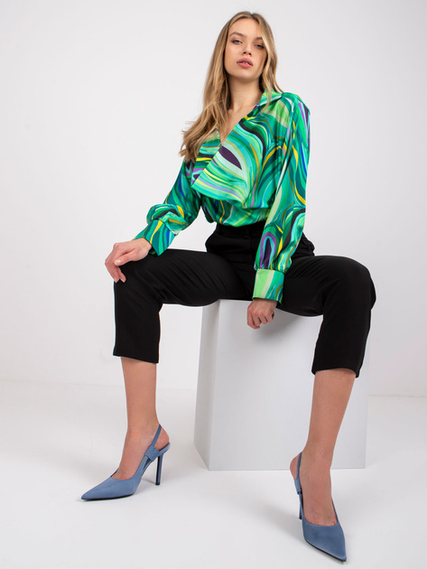 Zielona bluzka z nadrukiem Diya