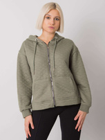 Khaki Steppjacke mit Reißverschluss Arezzo.