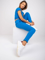 Niebieskie dresowe spodnie z kieszeniami Approachable