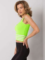 Fluo green Belvina knitted top