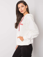 Ecru bluza na suwak Ilaria