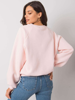 Jasnoróżowa bluza bez kaptura Tashi RUE PARIS