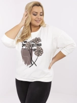 Ercu damska bluzka plus size z nadrukiem