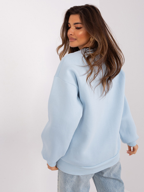 Hurt Jasnoniebieska bluza bez kaptura o kroju oversize