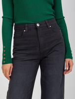 Hurt Grafitowe szerokie spodnie jeansowe FRESH MADE