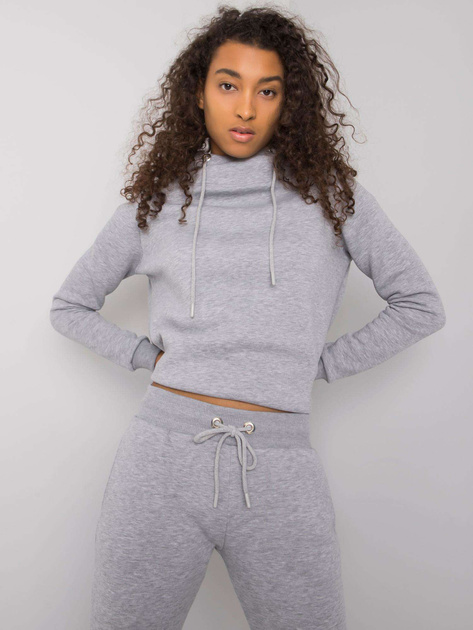 Szary melanżowy dwuczęściowy komplet basic Miramar