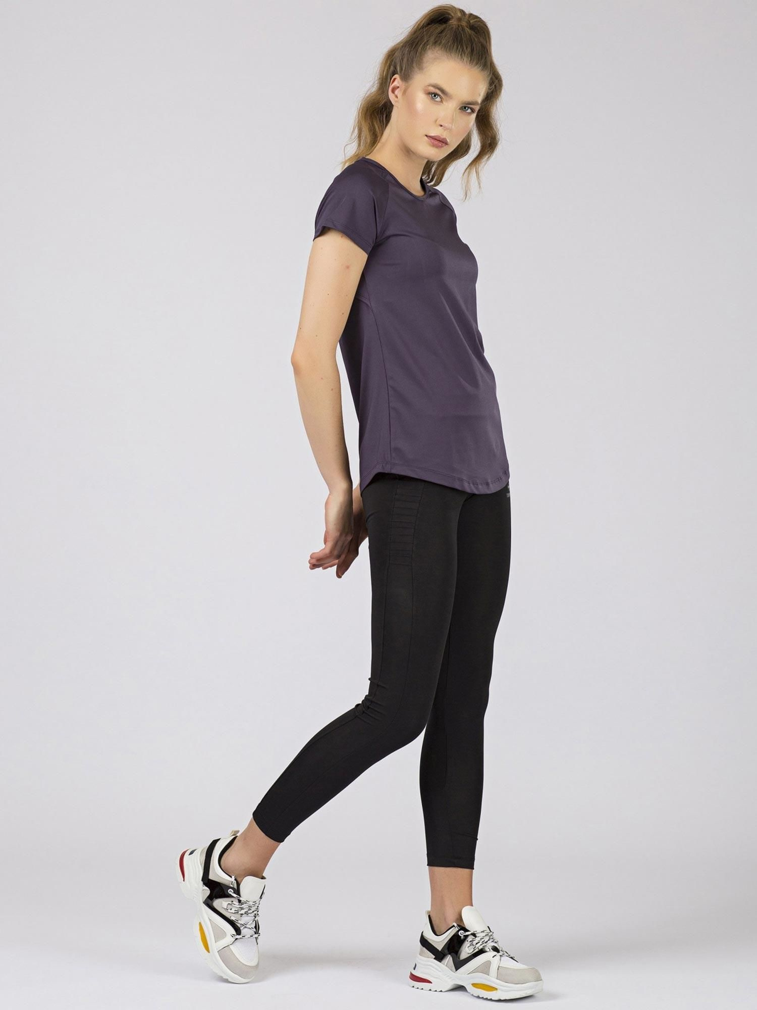 TOMMY LIFE purple women's t-shirt