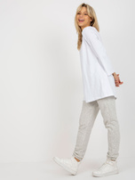 Hurt Jasnoszary trzyczęściowy komplet casualowy z bluzką