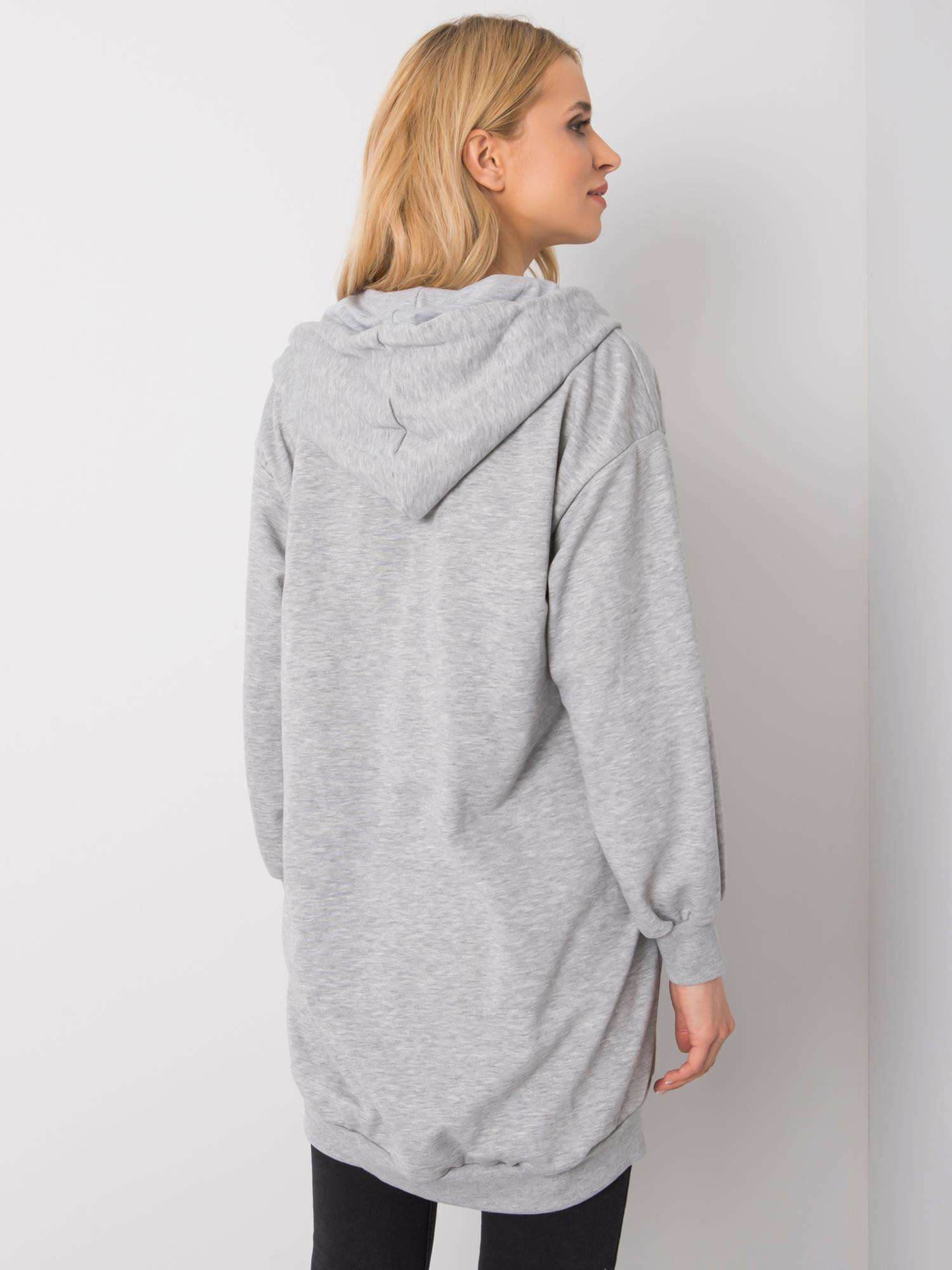 Szara bluza z kapturem Olive