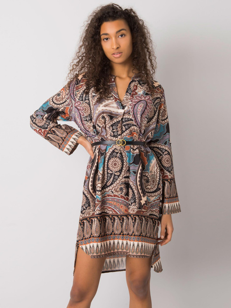 Czarna sukienka z printem Vancouver