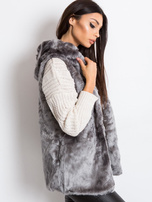 Szara kamizelka Fluffy