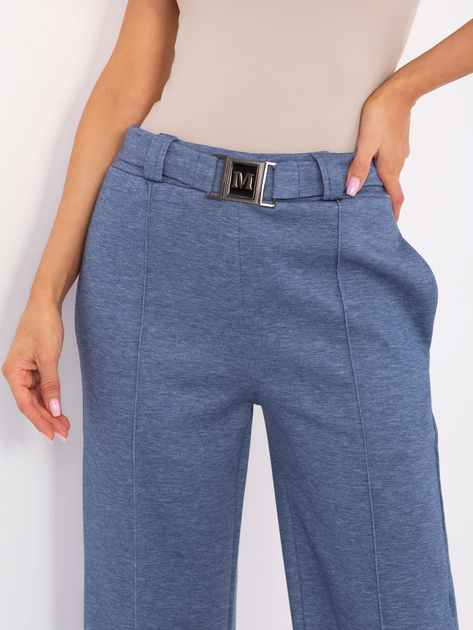 Hurt Ciemnoniebieskie melanżowe spodnie dresowe z wiskozą