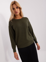 Hurt Khaki sweter klasyczny z okrągłym dekoltem