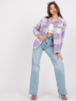 Fioletowa damska koszula gruba Sabina 