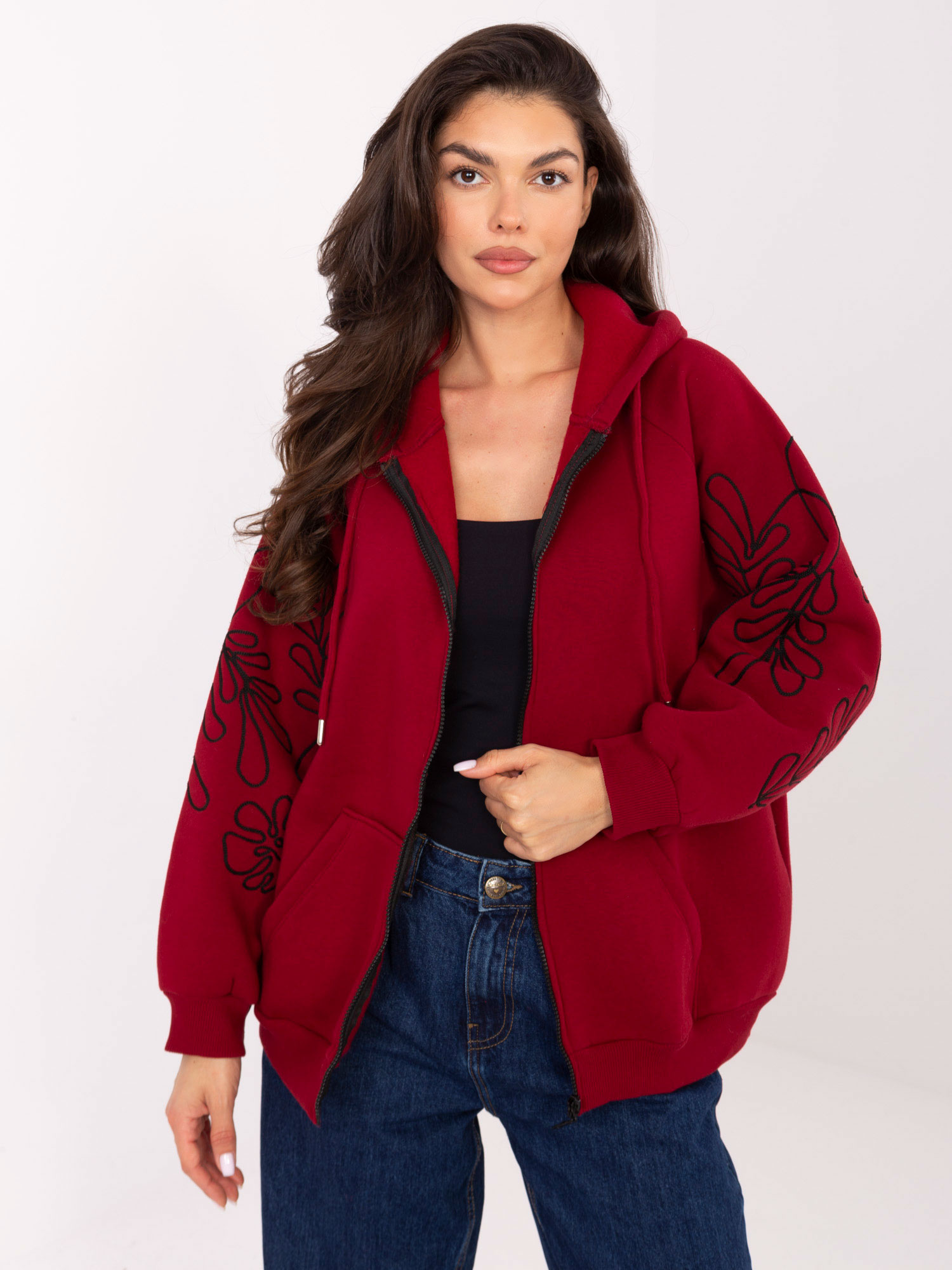 Bluza bordowy