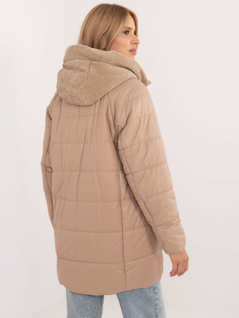 Hurt Camelowa przejściowa kurtka ze sztruksowymi wstawkami