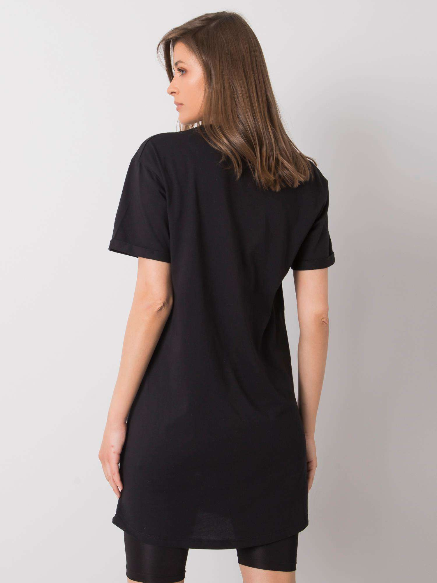 Black tunic with Eira SUBLEVEL print