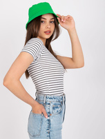 Biało-czarna bluzka prążkowana w paski Melania OCH BELLA 