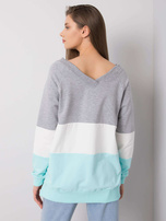 Szaro-miętowa bluza Lotta RUE PARIS