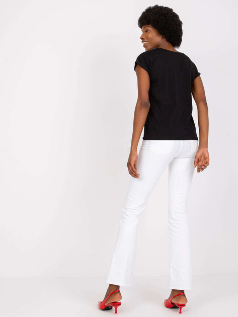 Czarny t-shirt z nadrukiem Malvina MAYFLIES