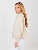 Beżowa koszula oversize z bawełny RUE PARIS 