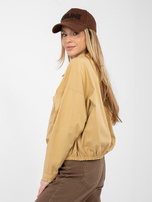 Camelowa rozpinana koszula z bawełny RUE PARIS  