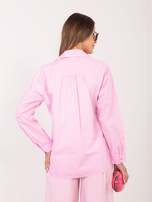 Różowa klasyczna koszula z bawełny