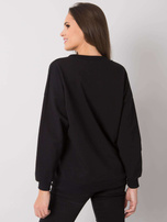 Black sweatshirt with applique Marseille RUE PARIS 