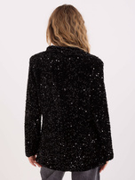 Czarna wizytowa marynarka z cekinami RUE PARIS 
