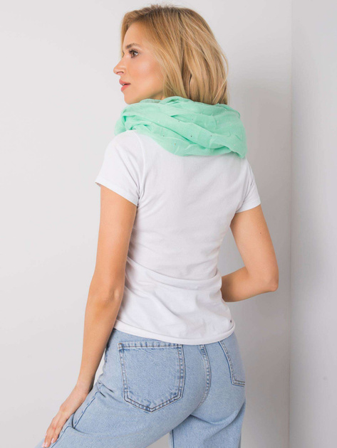 Zielony komin z błyszczącą aplikacją