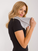 Hurtownia Jasnoszary gładki komin z wiskozy