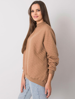 Kamelfarbene gesteppte Sweatshirt von Chloe.