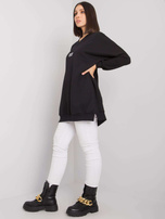 Raella black plus size cotton tunic