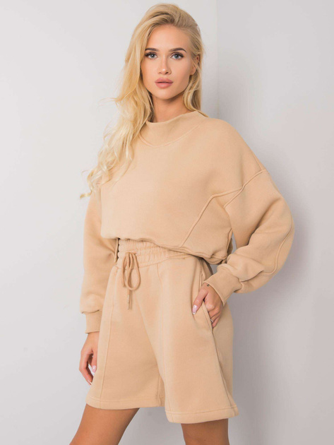 Camelowe szorty dresowe Larianna